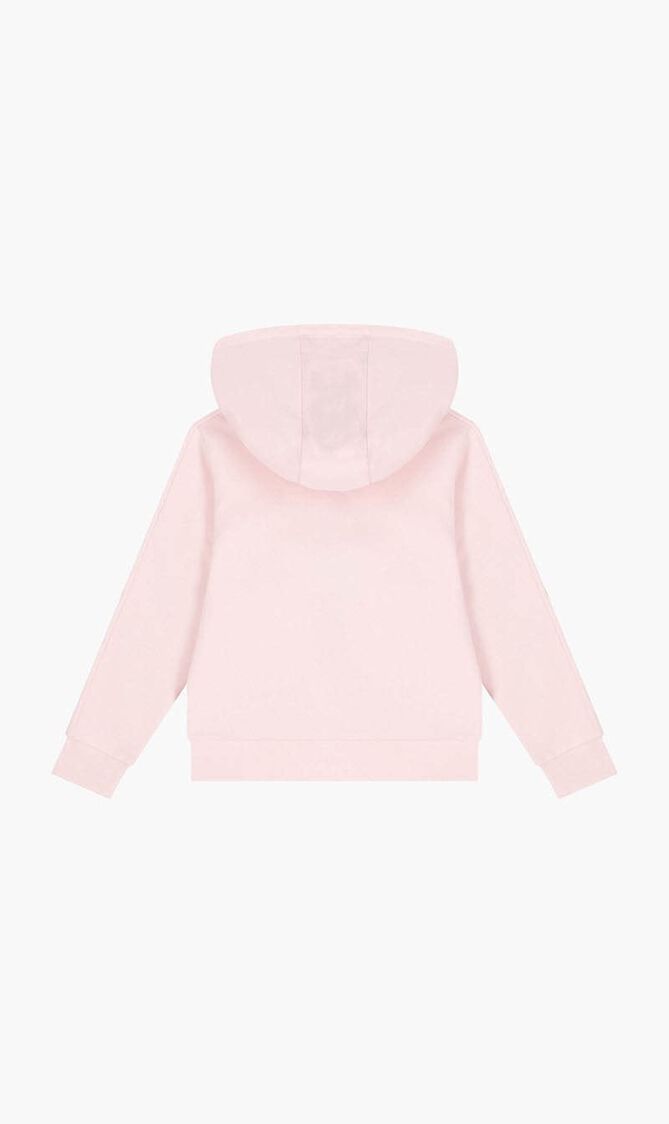 Logo Hooded Zip Up Top