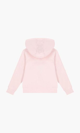 Logo Hooded Zip Up Top