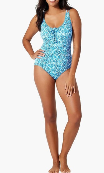ISLAND CAYS SHELL VNECK 1PC