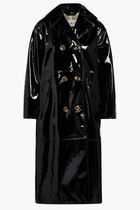 PATENT TRENCH COAT