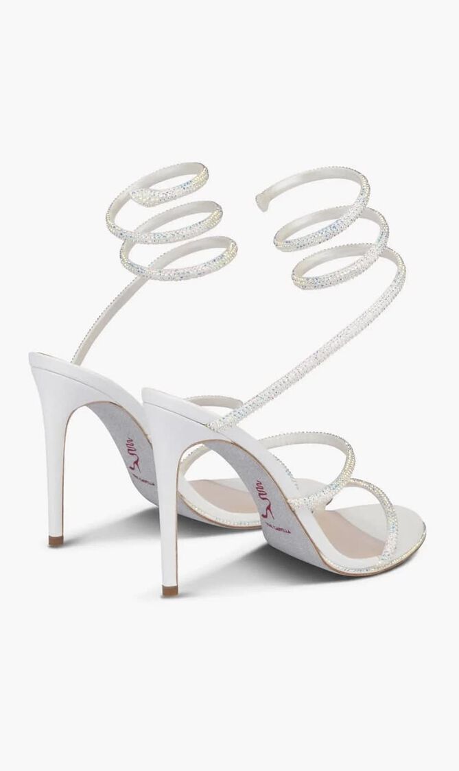 Cleo 105 Wraparound Satin Sandals