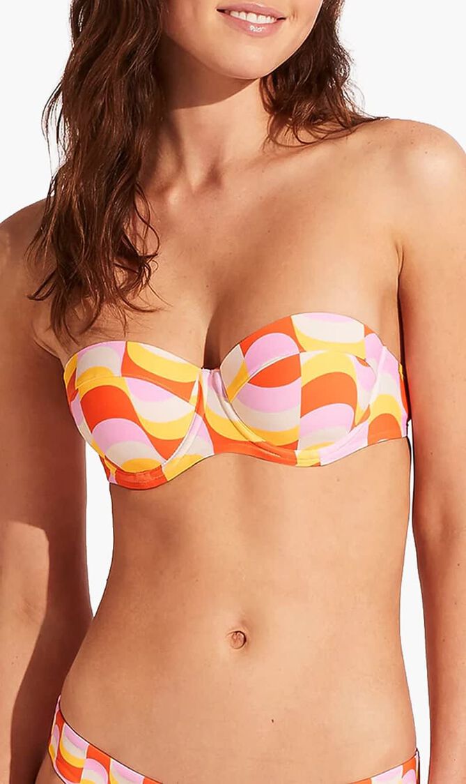 Modern Take Bustier Bikini Top