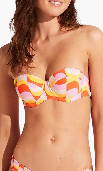 Modern Take Bustier Bikini Top