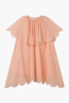 Scalloped Layer Occasion Dress