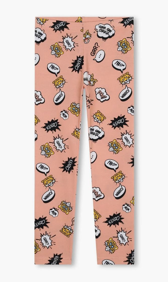 Tiger Print Jersey Leggings