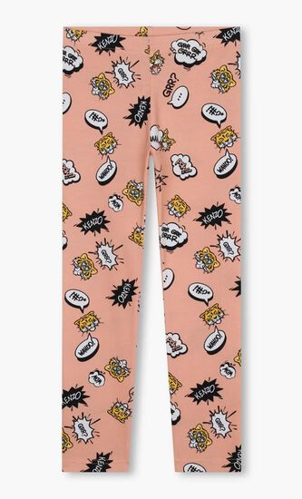 Tiger Print Jersey Leggings