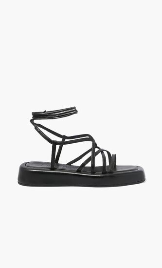 Lace-Up Platform Sandal