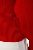 CHUNKY WVWS RIBBING LONG SLEEVES MOCK-NECK