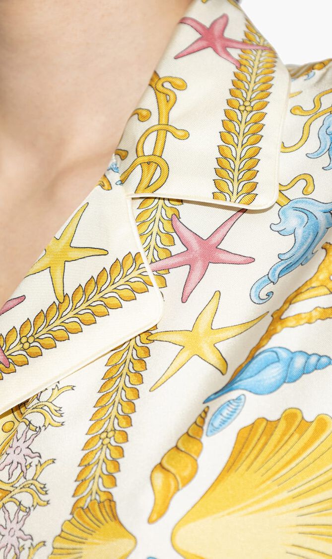 INFORMAL SHIRT UNDERWATER BAROCCO FOULARD ON SILK TWILL