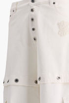 90SLOGO BUTT SUPER BAGGY JEAN RAW WHITE