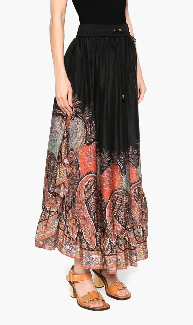 RHIANNON RUFFLE MAXI SKIRT