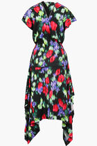 Floral Waisted Midi Dress