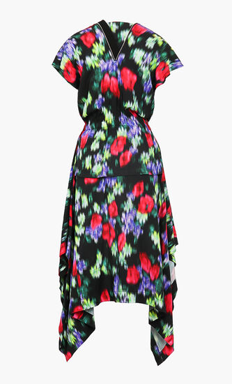 Floral Waisted Midi Dress