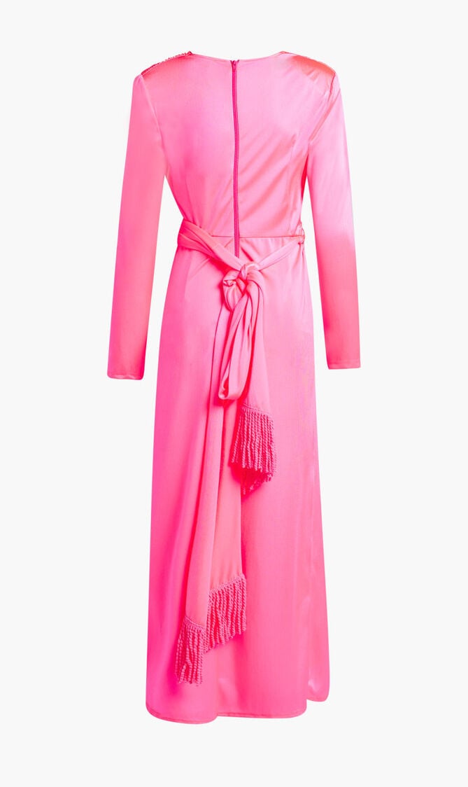 ELECTRIC PINK MAXI DRESS