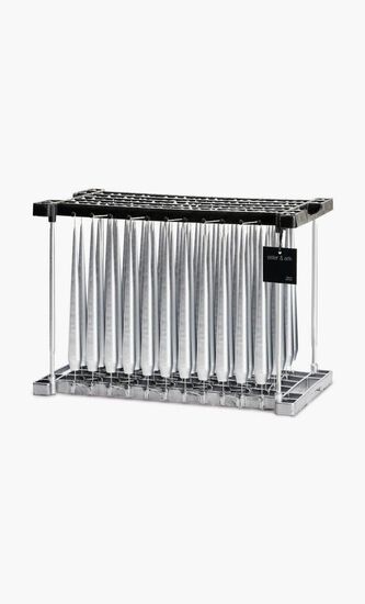 ERE EEK TAPER CANDLES 42 CM SILVER