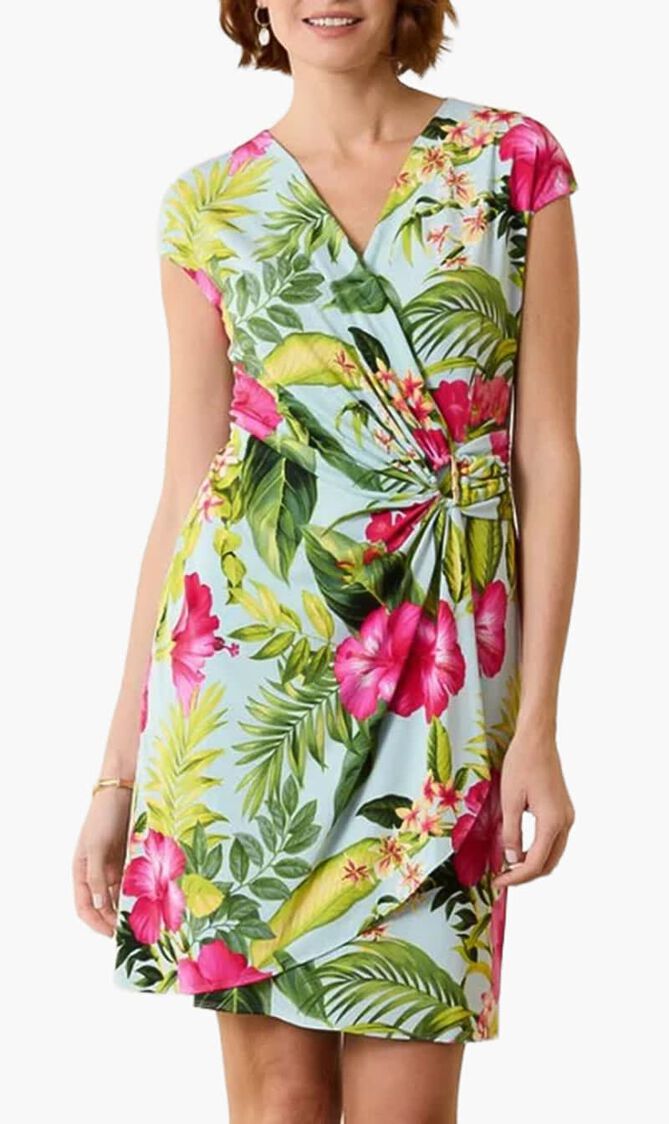 Clara Grand Villa Faux-Wrap Dress
