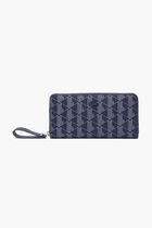 Women'S Lacoste Monogram Print Zip Wallet