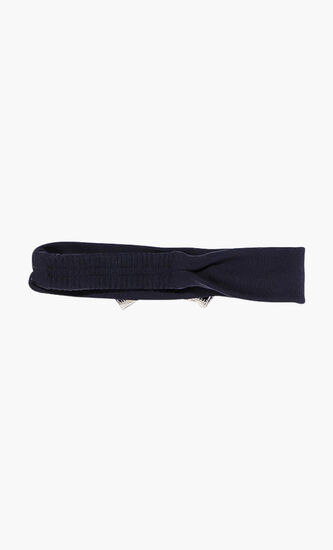 ربطة رأس مزينة بفيونكة بلون مغاير