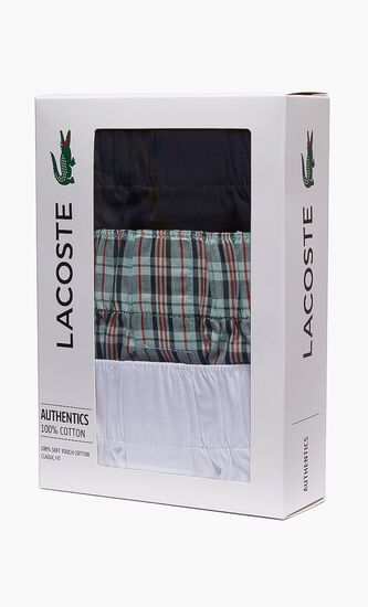 Classic Fit Cotton Boxer Shorts Pack of 3