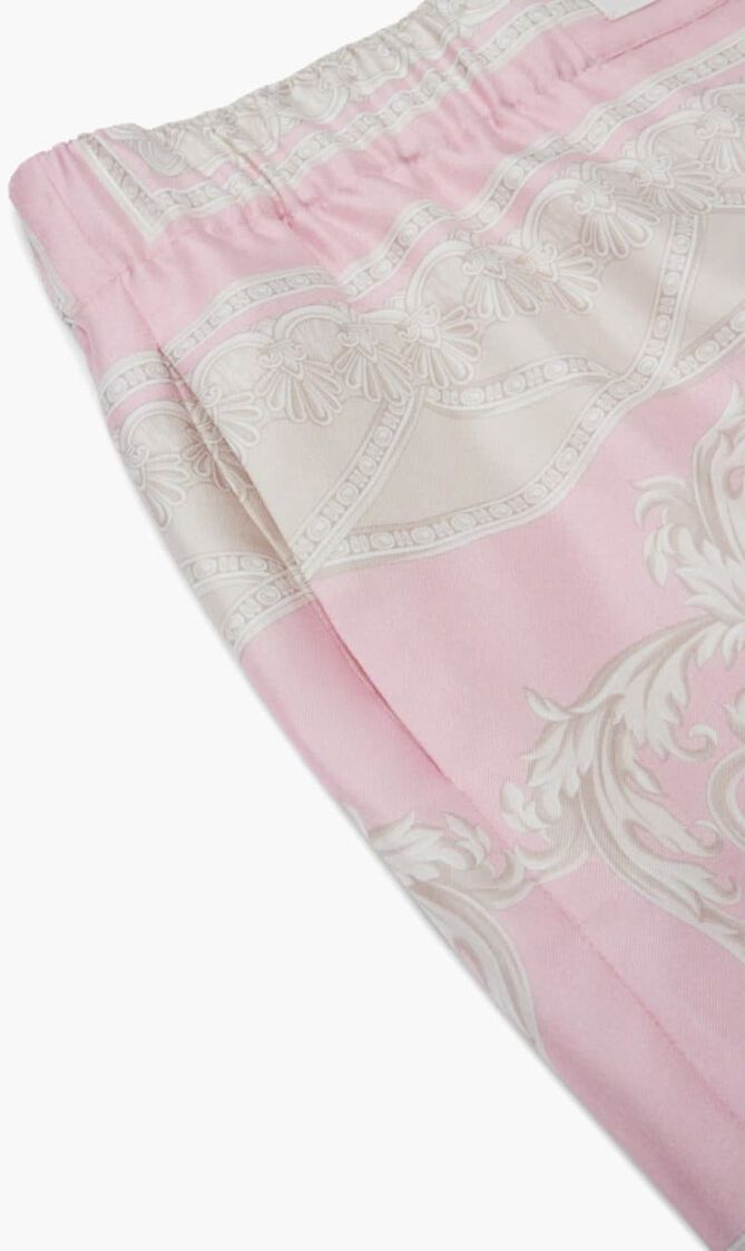 INFORMAL PANT COUPE DES DIEUX BAROCCO FOULARD ON RESPONSIBLE SILK TWILL