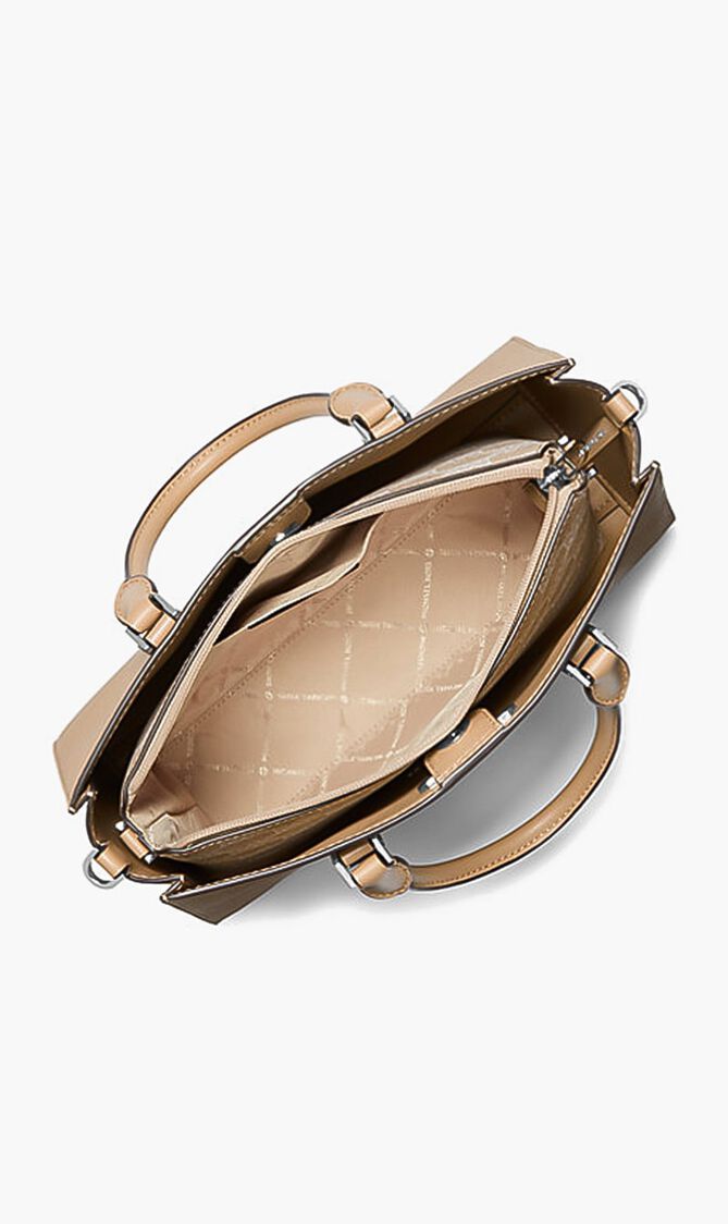 Solid Leather Crossbody Bag