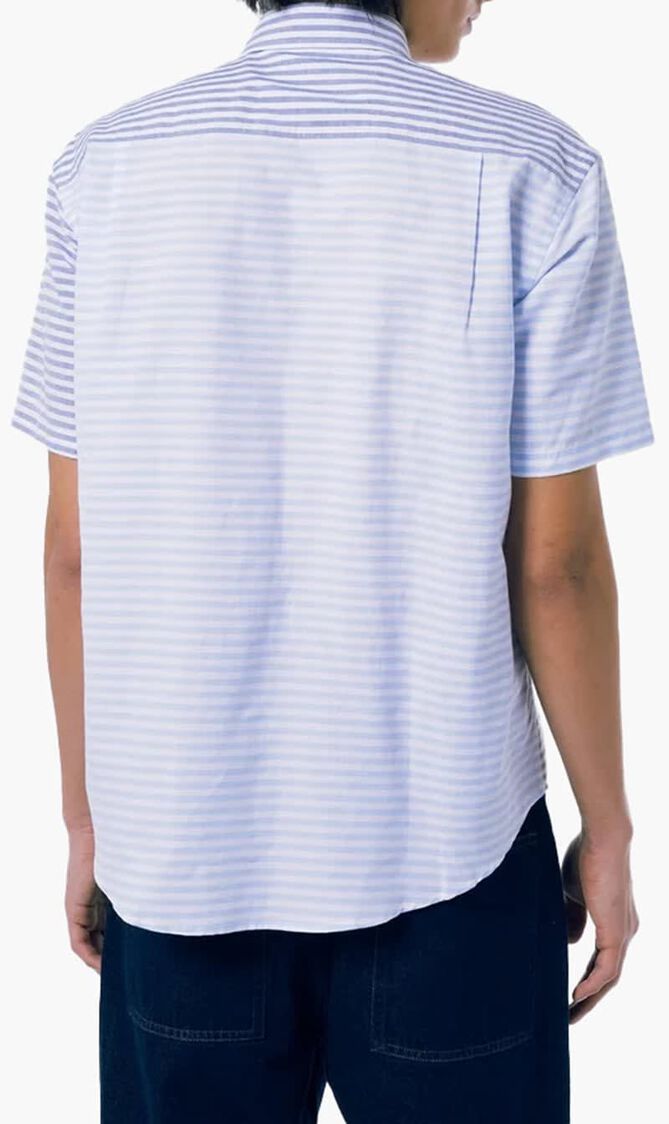 Cotton Linen Striped Shirt