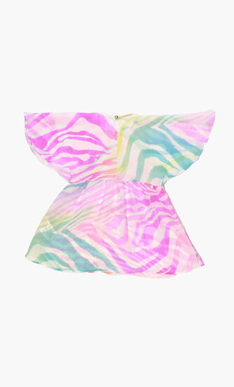 Rainbow Crepe Dress