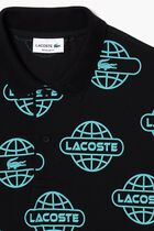Globe Print Polo Shirt