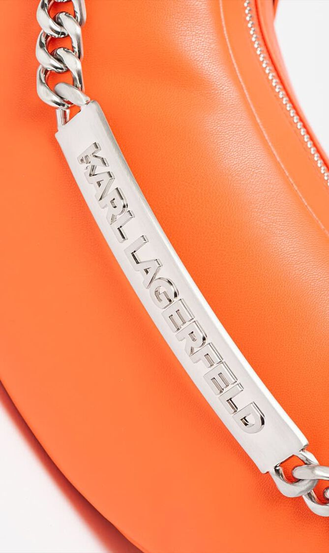 Half Moon Eco-Leather Bag With Shoulder Strap