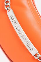 Half Moon Eco-Leather Bag With Shoulder Strap