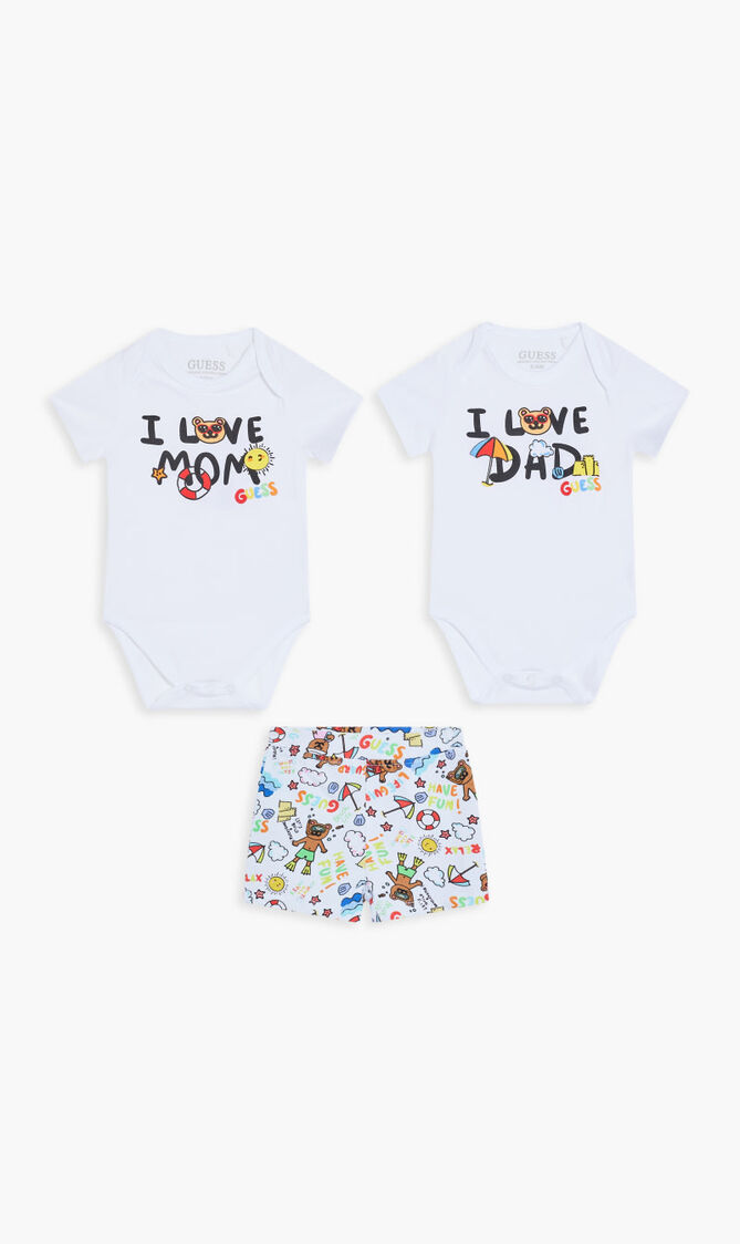2 Pcs Body Shorts Set