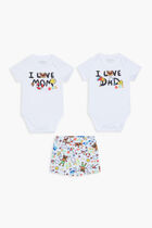 2 Pcs Body Shorts Set