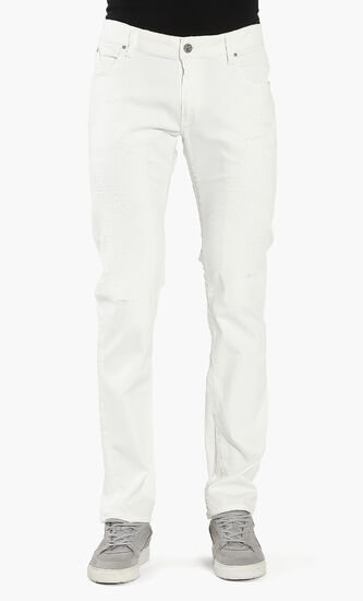 Decorative Stitched Stretch Jeans