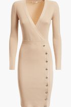 Front Button Sweater Dress