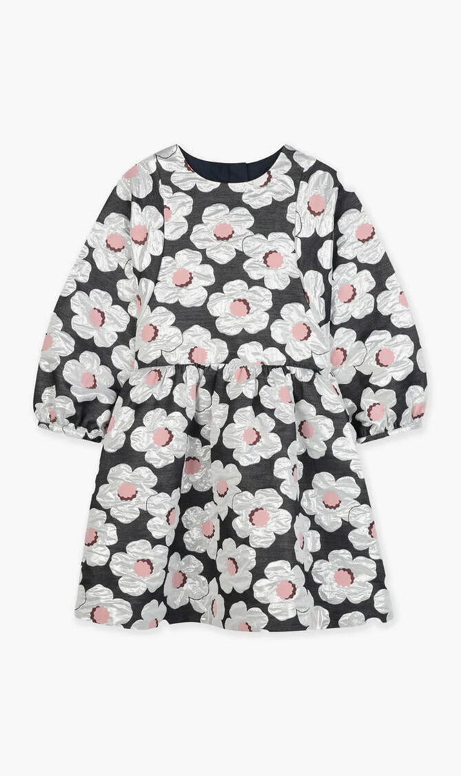 Kids White Flowers Dress