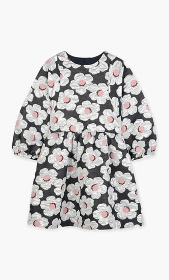 Kids White Flowers Dress