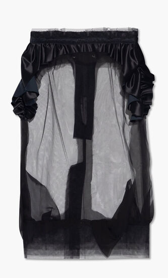 Ruffled Tulle Skirt