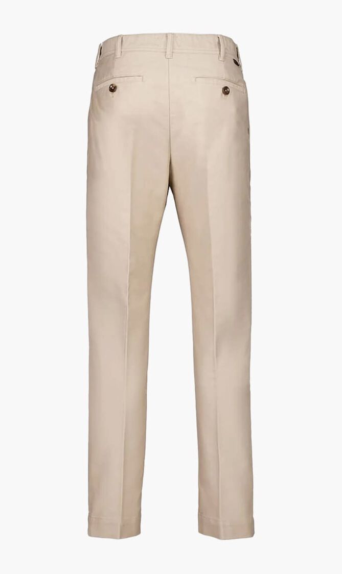 Cotton Satin Chino Trousers