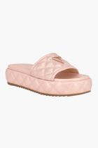 LONGO QUILTED PLATFORM SLDES