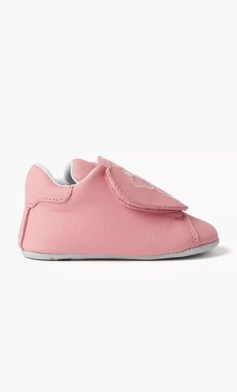 Elephant and Logo Leather Shoe