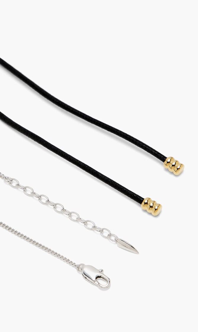 Sculptural Pebble Pendant Necklace Set