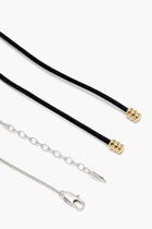 Sculptural Pebble Pendant Necklace Set