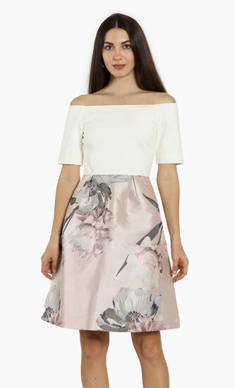 Cathiey Woodland Jacquard Dress