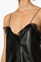 LACE NAPPA SLIP DRESS BLACK NO COLOR
