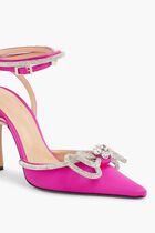 Double Bow Satin Pumps Double Bow Satin Pumps