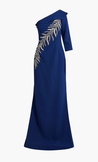 3D LACE LONG DRESS