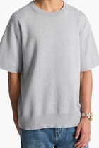 Cotton Short-Sleeve Sweater