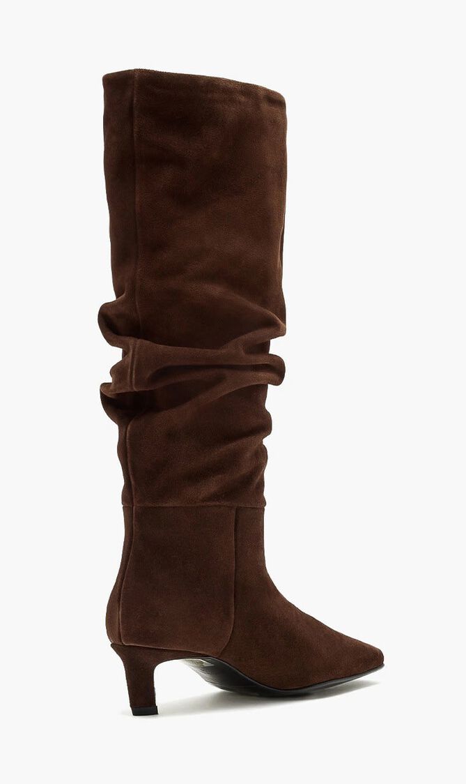 KALILA SUEDE BROWN LEATHER BOOTS