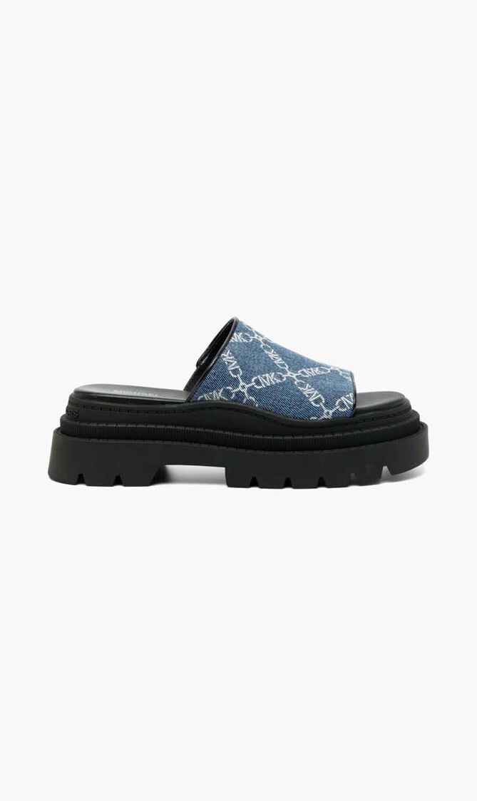 Kendra Denim Platform Sandals