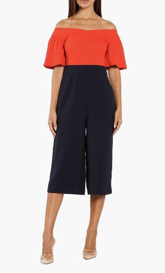 Juliaaa Sculptured Sleeves Jumpsuit